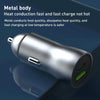 20W PD+22.5W USB Ports Car Charger, Compatible with Android and IOS (Grey)
