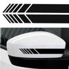 10 PCS Simple Rearview Mirror Car Stickers Rearview Mirror Personality Scratches Reflective Car Stickers(Black)
