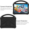 For Huawei MediaPad T5 10.1 EVA Flat Anti Falling Protective Case Shell with Holder(Black)