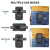 HAWEEL 4.7-6.1 inch Nylon Cloth Phone Belt Clip Carrying Pouch with Card Slot (Black)