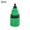 2pcs Faucet Hose Connector Gardening Drip Irrigation Car Wash Rifle Fitting(Dual Use Interface)