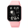 SKMEI 1863 Multifunctional Astronaut Student Digital Sports Square Watch(Pink Black Machine)