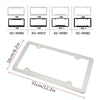 American Standard Aluminum Alloy License Plate Frame Including Accessories, Specification: Square Hole Round Corner Aluminum Spray White