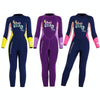 DIVE&SAIL Children Warm Swimsuit One-piece Wetsuit Long Sleeve Cold-proof Snorkeling Surfing Suit, Size: XXL(Purple)