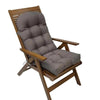 110x50cm Dome Waterproof Sun-proof Garden Folding High Back Chair Cushions, Color: Dark Gray