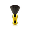 Electroplating Broken Hair Brush Haircut Neck Cleaning Brush( Round Handle Gold)