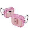 For AirPods 4 TPU + PC Shockproof Earphones Case with Hook(Pink)