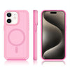 For iPhone 11 Shockproof MagSafe Armor PC Hybrid TPU Phone Case(Purple Pink)
