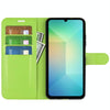 For Samsung Galaxy A06 5G Litchi Texture Horizontal Flip Leather Phone Case with Holder(Green)
