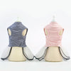 Dog Summer Dress, Breathable Striped Skirt, Black, Size L