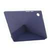 For Samsung Galaxy Tab A8 10.5 2021 Deformation Transparent Acrylic Horizontal Flip PU Leather Tablet Case(Lavender Grey)