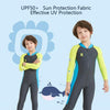 DIVE&SAIL Children Diving Suit Outdoor Long-sleeved One-piece Swimsuit Sunscreen Swimwear, Size: XXL(Boys Dark Gray)