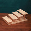 Solid Wood Splicing Eyeglasses Jewelry Display Stand Doll Hand Made Display Rack, Style: 4 Layers
