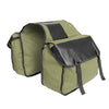 Outdoor Travel Storage Bag Mountain Bike Bicycle Canvas Backpack(Army Green)