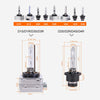 2 PCS D4R 35W 3800 LM 6000K HID Bulbs Xenon Lights Lamps, DC 12V(White Light)