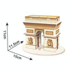 3 PCS 3D Puzzle Mini World Building Model Children Assembling Intellectual Toys(Arc de Triomphe)