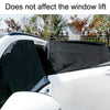 1 Pair Mesh Linen Car Adhesive Curtain Sunshade(Front Window)