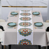 PVC Waterproof Oil-proof Embroidery Yarn Tablecloth, Size: 100x160cm(Garden Flowers Gray)