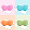 Fascia Ball Muscle Relaxation Yoga Ball Back Massage Silicone Ball, Specification: Flat Orange Peanut Ball
