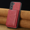 For Samsung Galaxy S25+ 5G LC.IMEEKE L5 Series Detachable RFID Card Bag Magsafe Phone Case(Red)