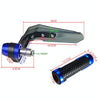 4 In 1 Motorcycle Modification Accessories Horn Windshield Windproof Protective Cover+Handlebar Plastic Throttle Grip Accessories(Silver)