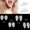 1 Pair 13mm Halloween Party Dentures Props Vampire Zombie Devil Fangs Teeth