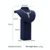 8x8x32cm Diorama Necklace Holder Jewelry Display Props Blue Microfiber Window Necklace Earring Ring Stand