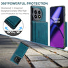 For OnePuls 11 JEEHOOD Magnetic Zipper Horizontal Flip Phone Leather Case(Blue)