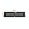 A6792 300x80mm Black Straight Louvered Ventilation Plastic Venting Panel Cover