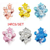 1 Set 18 Inch Aluminum Pearl Sequins Balloon Set Party Decoration Holiday Decoration(Pink)