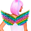 3 PCS Children Prom Dress Up Wings Elf Colorful Wings Party Costume Props(Silver)