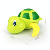 Cartoon Turtle Shape Clockwork Toy Babies Bathing Play Water Toy Children Educational Toy(Orange)