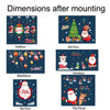 Santa Claus Hanging Stickers Shop Window Glass Door Living Room Wall Stickers(6308)