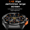 HT8 1.46 inch Round Screen Bluetooth Smart Watch, Support Health Monitoring & 100+ Sports Modes & Alipay(Grey)