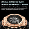 BINBOND B2266 Men Luminous Calendar Outdoor Waterproof Watches, Color: Black Leather-Black Steel