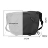 WEPOWER Men Shoulder Bag Waterproof Multifunctional Large Capacity Crossbody Bag(Black)