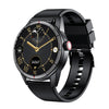 R6 1.32 inch Round Screen 2 in 1 Bluetooth Earphone Smart Watch, Support Bluetooth Call / Health Monitoring(Black Silicone Strap)