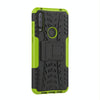 For Alcatel 3L (2020) Tire Texture Shockproof TPU + PC Protective Case with Holder(Green)