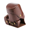 Full Body Camera PU Leather Case Bag for Canon EOS 200D  (18-55mm Lens)(Coffee)