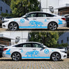 2 PCS/Set D-180 Wolf Totem Pattern Car Modified Decorative Sticker(Blue)