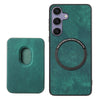 For Samsung Galaxy S25+ 5G Retro Leather Card Bag Magnetic Phone Case(Green)
