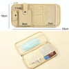 Car Sun Visor Multifunctional Storage Bag Glasses ID Holder(Beige)
