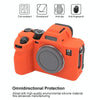 For Sony ILCE7RM5 / A7R5 Litchi Texture Soft Silicone Protective Case(Orange)