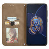 For Asus Zenfone 8 Flip Retro Skin Feel Business Magnetic Horizontal Flip Leather Case with Holder & Card Slots & Wallet & Photo Frame(Brwon)