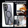 For Samsung Galaxy S25+ 5G / S24+ 5G Honeycomb Cooling MagSafe Holder Phone Case(Black)