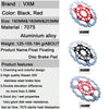 VXM Bicycle Mountain Bike Floating Brake Disc Brake 160mm(Red)