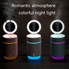 K005 Portable Hydrating LED Fill Light Makeup Mirror USB Mini Humidifier(Blue)