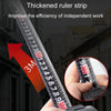 DONG GSHENG High Precision Home Use Steel Utility Scale Thickened Measuring Tape, Model: Black Shell White Frosted 3m x 16mm