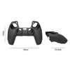 For PS5 Gamepad Silicone Protective Case Anti-Skid Soft Silicone Cover, Color: Black