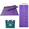 YM15C Portable Travel Thick Fold Yoga Pad Student Nnap Mat, Thickness: 5mm (Purple Print)